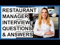 RESTAURANT MANAGER Interview Questions And Answers (Become A Restaurant Manager)