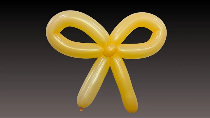 Bow twist the balloon into a simple Bow #balloon #bow #animals #craft