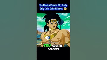 The Hidden Reason Why Broly Only Calls Goku Kakarot 😱 #sparkingzero #crashout #knockout
