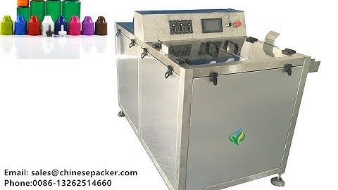 E-liquid Bottle Unscrambler Machine 10-30ML Plastic Bottles Unscrambler