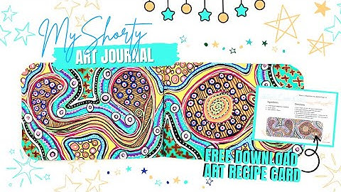 Mesmerizing Easy Abstract Art Journaling | Half Size Composition Art Journal