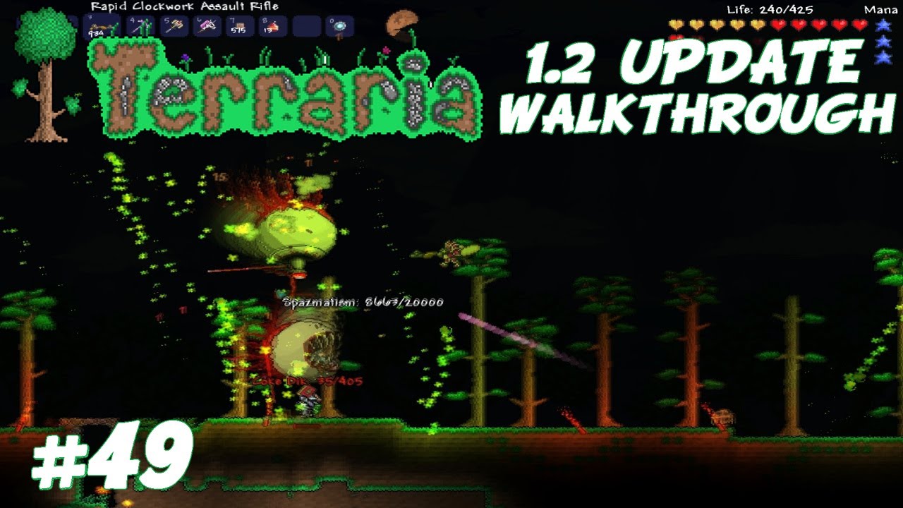 Terraria 1.2 Gameplay/Walkthrough Co-op Episode 49: The Twins Boss Fight - YouTube