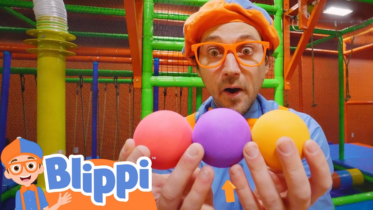 Blippi Visits the Funtastic Playtorium - Learn Shapes and Colours | Educational Videos For Kids