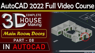 2D Plan convert to 3d | 3d House making | Part 08 | AutoCAD 2022 Course | Engineer Tauseef Ullah