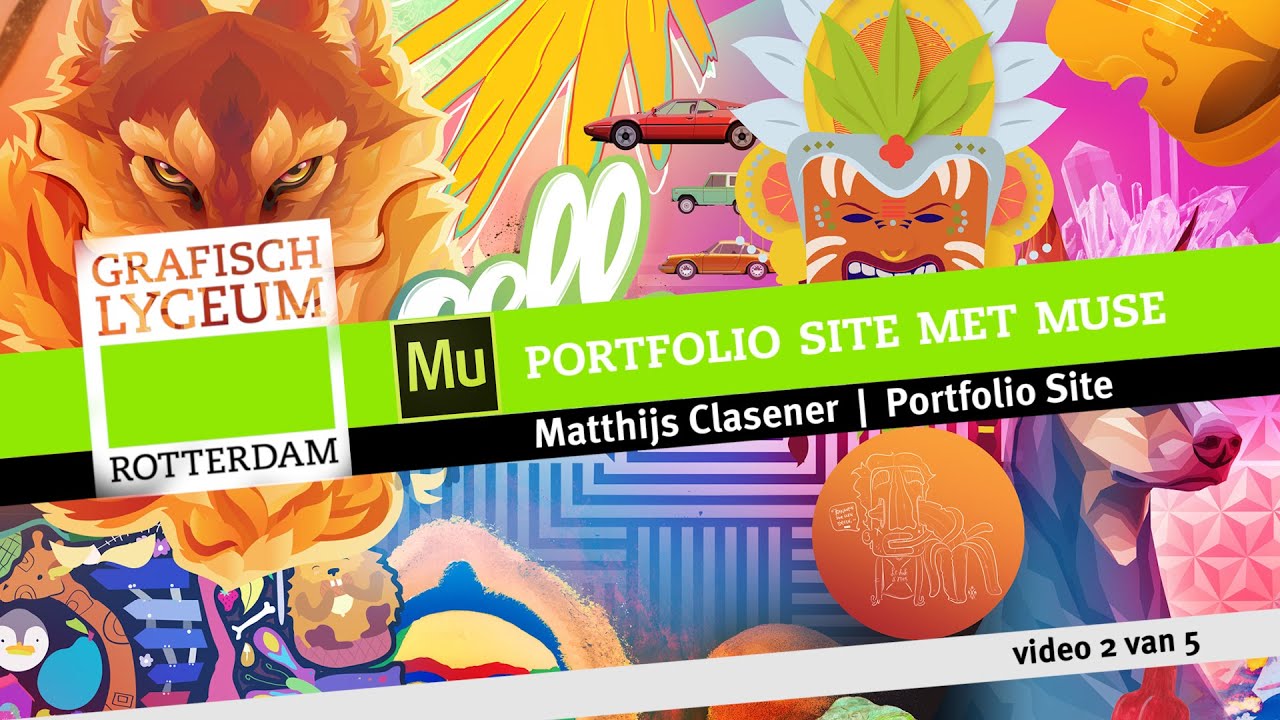 Portfolio Site maken met Adobe Muse (02_Opzet maken voor Responsive Site) museo ning angeles