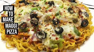 MAGGI PIZZA RECIPE ????????????‍????- DELICIOUS MAGGI PIZZA IN 5 MINUTES