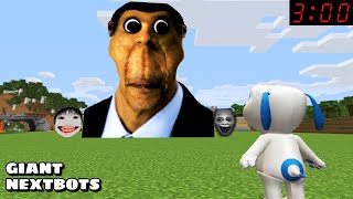 GIANT OBUNGA NEXTBOT AND FRIENDS CHASED ME in Minecraft - Gameplay - Coffin Meme