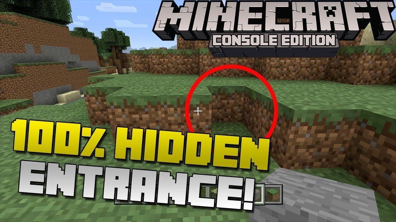 How to make an underground secret door in Minecraft - YouTube
