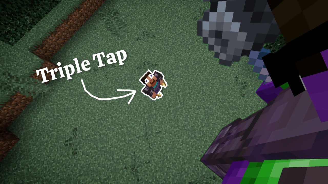 How to Triple Tap in Minecraft Bedrock - YouTube