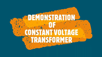 Demonstration of Constant Voltage Transformer (CVT) #cvt #voltage