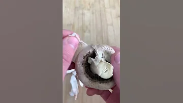Зачем чистить шампиньоны ?