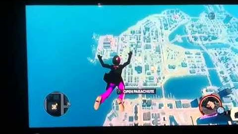 Saints Row the third awesome freefall stunt