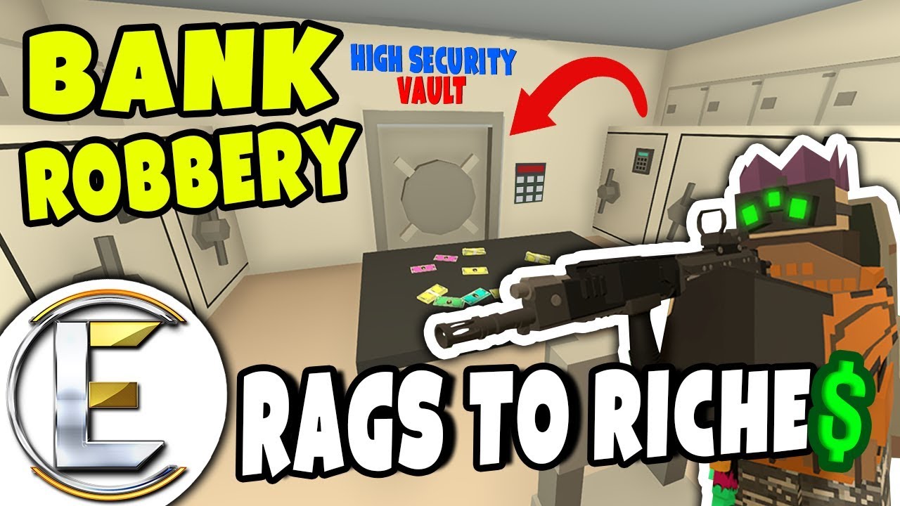INSANE BANK ROBBERY | Unturned Roleplay (Rags to Riches #52) We Need A Plan!