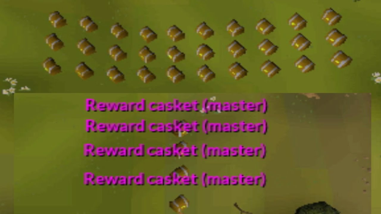 Loot From 30 Medium Clue Caskets + 4 Master Clue Caskets At Once! YouTube