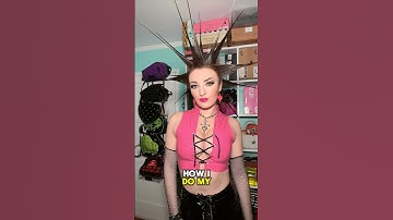 Hoe ik mijn stekelige haar doe #hairtutorial #punk