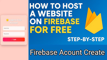 how to host website on firebase | step by step Hosting Tutorial (2025) #firebase