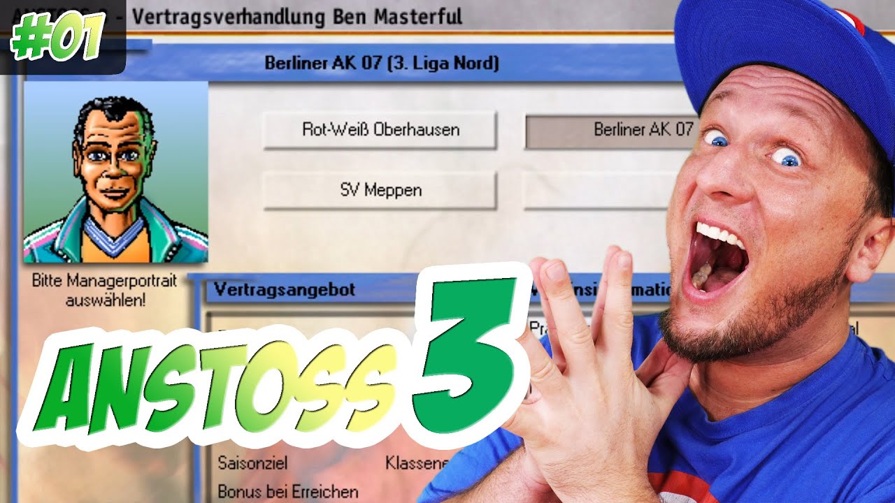 Anstoss 3 | Start einer neuen Karriere ⚽ Let's Play deutsch gameplay - YouTube