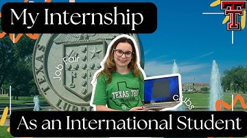 How I Got My Internship as an International Student I TTU Vlog Squad
