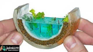 : OCEAN in Epoxy Resin. Diorama / RESIN ART