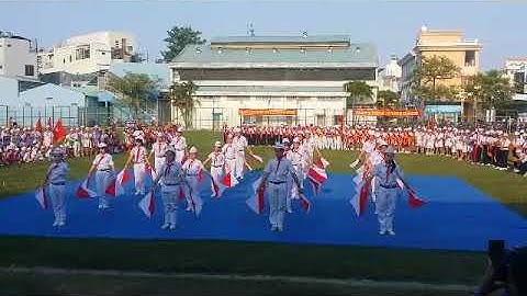 Đồng diễn tại ngày hội Thiếu nhi khỏe - Tiến bước lên Đoàn cấp Thành phố năm 2016