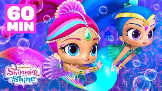 Shimmer and Shine's Magical Mermaid Rescues! ‍♀ 1 Hour Compilation | Shimmer and Shine
