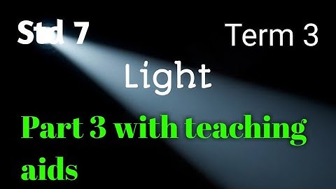 Light/ Term 3/7th sci ence/Part 3 with Teaching aids @teacherswaves5033