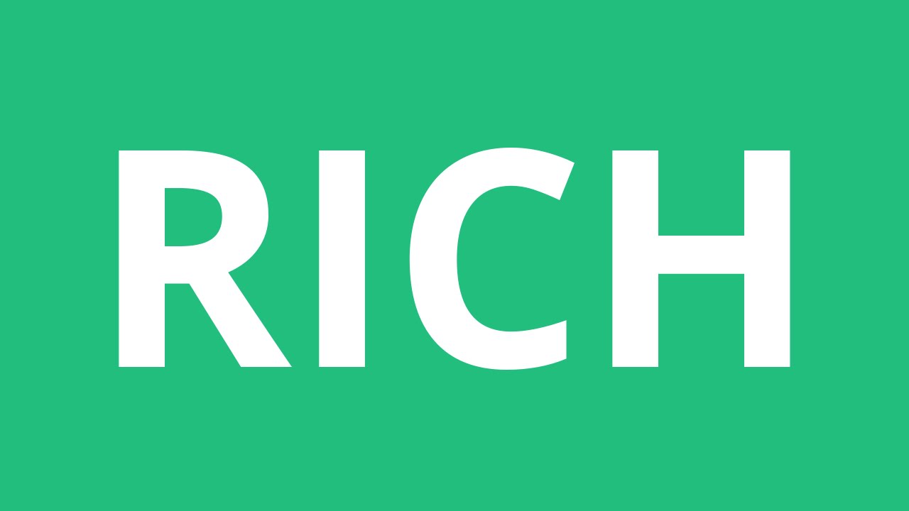 How To Pronounce Rich - Pronunciation Academy - YouTube