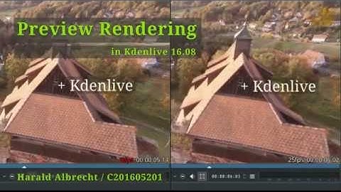 Kdenlive Preview Rendering