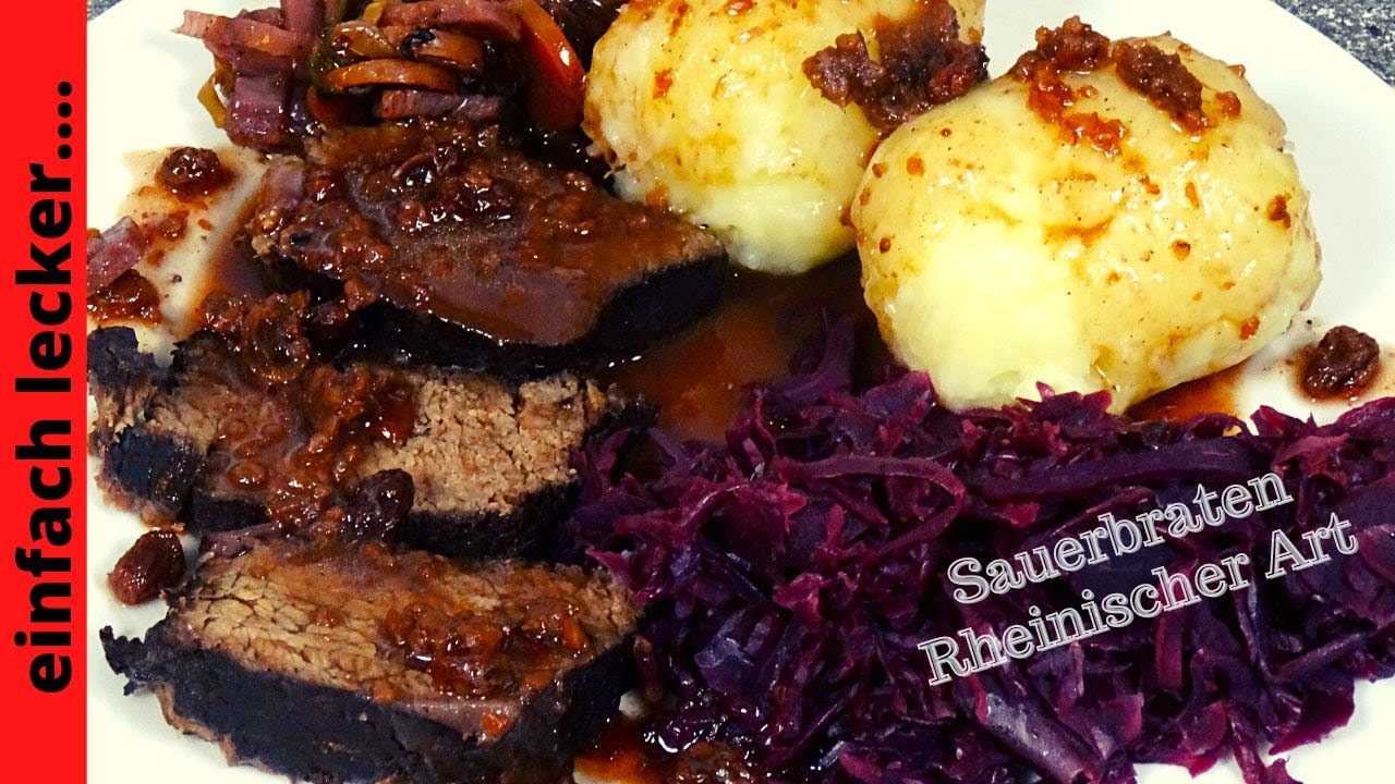 Sauerbraten Rheinischer Art - WunschRezept - Kochen lernen mit Tom ...