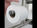 Swing-Up Grab Bar with Toilet Paper Holder