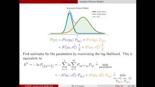 Machine Intelligence 2 tutorial 12 Mixture Models and EM pt 1/2 Gaussian Mixture Models