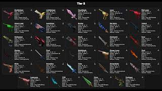 MM2 Godly Values - Weapon Tier List & Value List [December 2023]