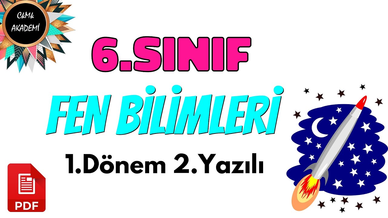 6.Sınıf FEN Bilimleri 1.Dönem 2.Yazılı Soruları ve Cevapları - YouTube