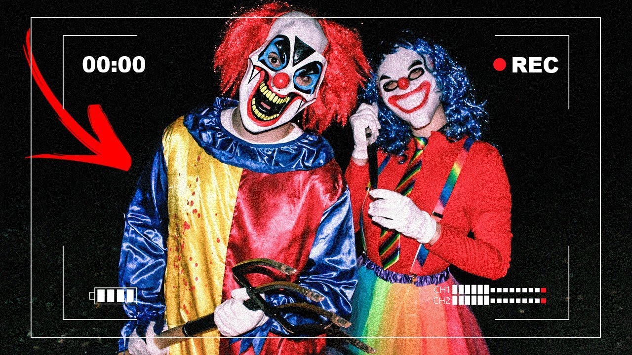 LOS PAYASOS NOS SORPRENDEN EN EL BOSQUE !! *nos hacen daño* Exi miedo a las alturas