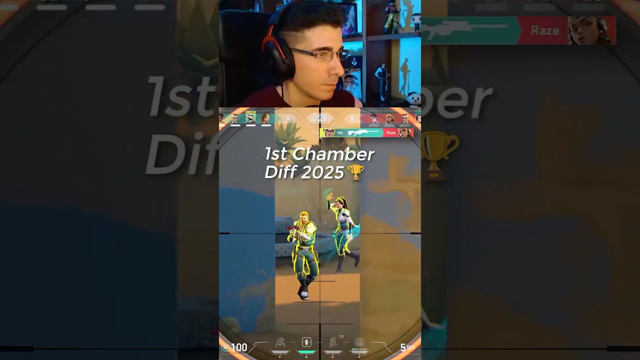 EL PRIMER CHAMBER DIFF de VALORANT 2025 🏆 live streamer gameplay highlights daily clips shorts edit