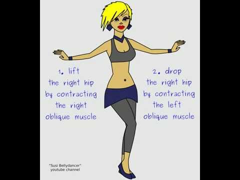 Susi belly dance: How to do hip lift-drop and lift-kick