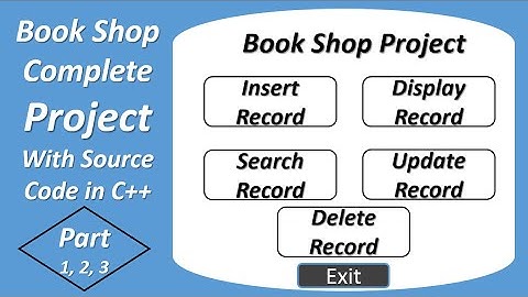 Book Shop Complete Project With Source Code in C++ | C++ Projects Urdu Hindi | Step By Step Creation