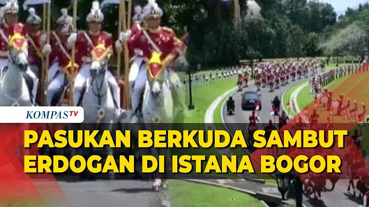 Inilah Momen Pasukan Kuda Putih di Istana Bogor Sambut Kedatangan Presiden Turki Erdogan