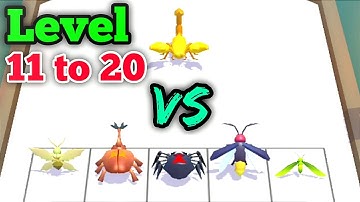 Merge Master : Insect Fusion Level 11 to Level 20 Gameplay Walkthrough