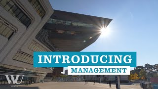 Introducing Management - Masterprogramme der WU Wien