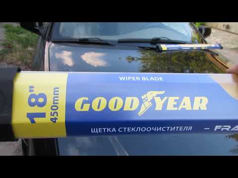 Щетка стеклоочистителя Goodyear Frameless 600мм + 450мм на Iran Khodro Samand Щетка стеклоочистителя Goodyear Frameless 600мм + 450мм на Iran Khodro Samand