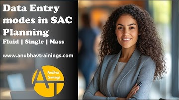 SAP Analytics Cloud LIVE sessions || Data Entry Mode in Planning || Single, Fluid and Mass Entry