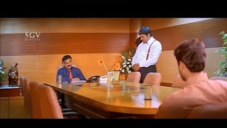 Aadi Goes To Interview For Avinash Company | Aadi Kannada Movie Scene | Srinivasa Murthy