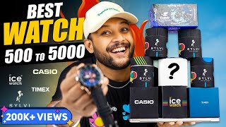 5 Best Watch For Men Under 500 to 5000🔥 Watch Haul Review 2023 | Casio, Timex, Sylvi | ONE CHANCE