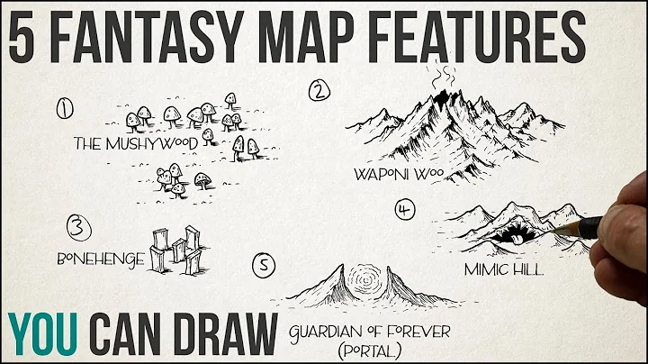How to Draw Fantasy Map Features | 5 ways to make your maps more interesting.