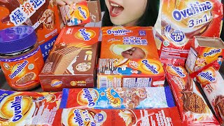 ASMR OVALTINE PARTY (ALL VARIANT) OVALTINE ICE CREAM, OVALTINE PUDDING, MOCHI, OVOMALTINE, COOKIES 🍪