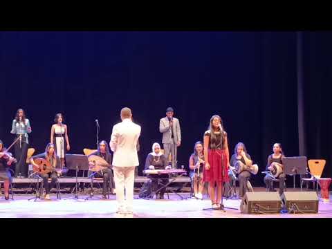 زهرة المدائن غناء مارينا ايسفا باند علي مسرح مكتبة الاسكندرية