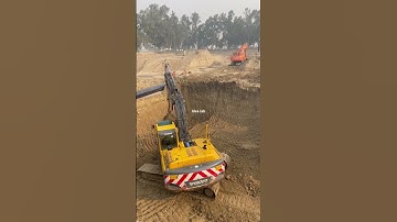 Deep excavation for pumping chamber #dumptruck #excavator #construction #sewagetreatmentplant