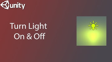 How To Make Turn Light On & Off in Unity 3D