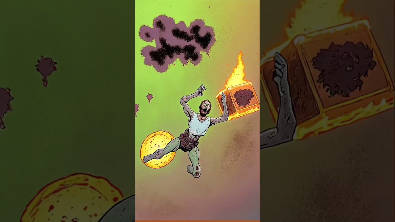 Zombie Thunder Kiss ( my custom zombie illustration model test ) 